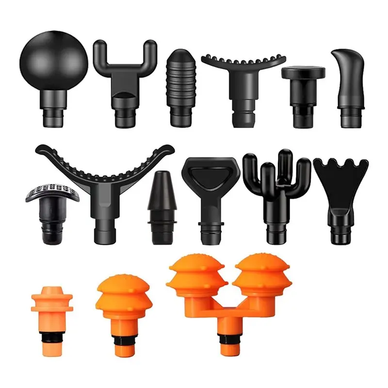 

Насадки для массажного пистолета A97G для Hypervolt Go, 15 шт. массажных головок для различных нужд, связанных с массажем мышц и тканей.