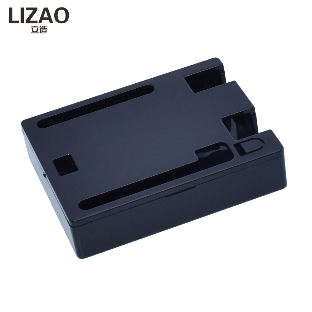Arduino UNO R3 Acrylic Plastic Enclosure Case, Transparent & Black Protective Housing Shell For UNO R3 Development Board