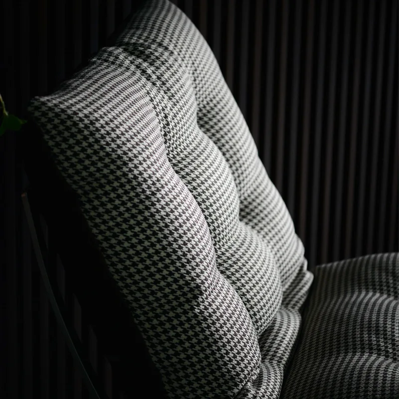 Medieval chair ancient oil wax leather single sofa living room minimalist lazy sofa recliner