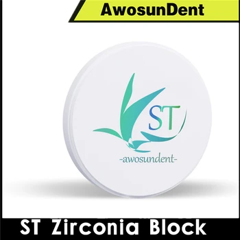 ST Super Translucent Zirconia Cad Cam 98 Open System Dental Lab White Zirconia Ceramic Block
