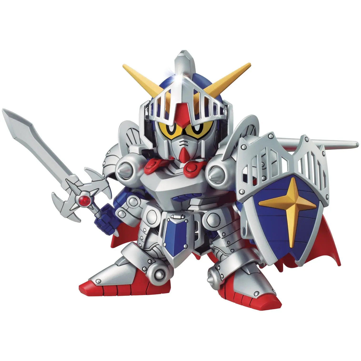 Bandai-Kit de modelo de Gundam SD BB 370 LEGEND KNIGHT GUNDAM, colección de figuras de acción de Gunpla, figura de Anime