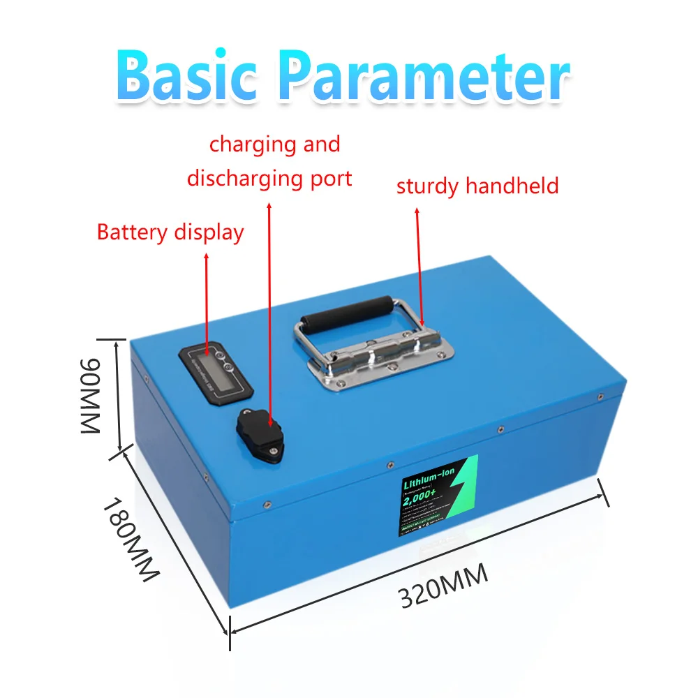 60V 20AH Li-ion With Charger 20A Lithium Polymer Battery Perfect For  Go-Kart Two Wheel electric motorcycle