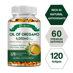 Oil of Oregano - Immune & Kidney Health Digestive Health Supplement Antioxidant Support Relieves Bloating