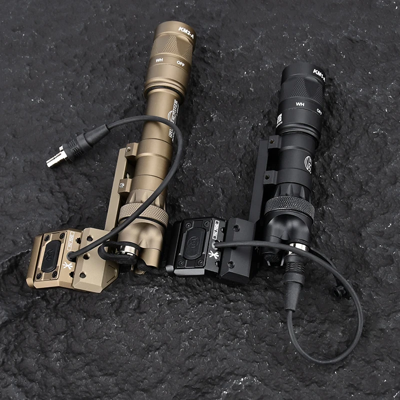 KDA 600 Tactical Light Hot Button Offset Mount Extended Base Set 600W 600 Lumens Hunting Gear CS Scout Lamp