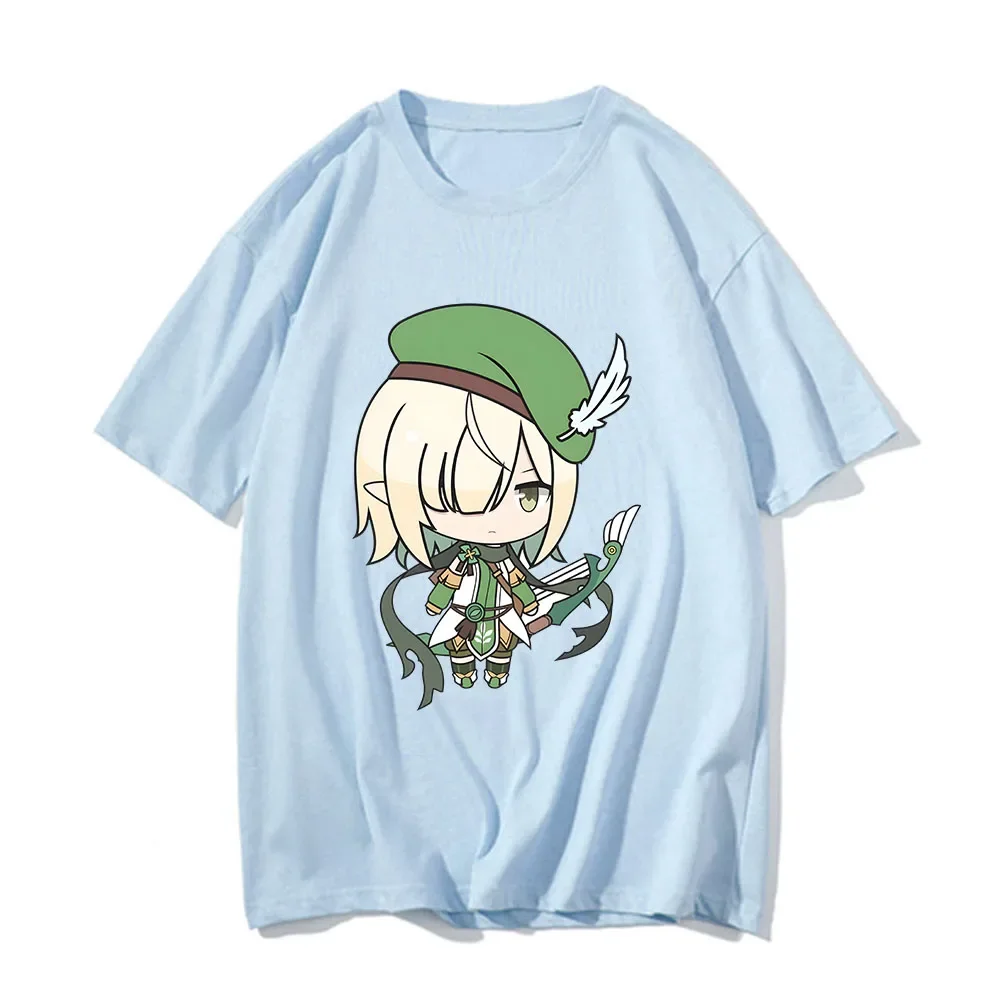 Princess Connect! ReDive Aoi Futaba T Shirt 100% Cotton Shirts Kawaii Anime Clothes Men Harajuku Manga Tshirt for Summer Tees