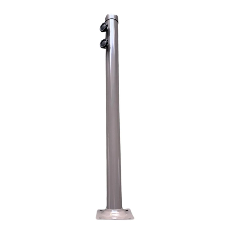 

Multifunction Iron Umbrella Poles Holder easy installs Deck Shade Base Umbrella Stand Accessories Simple Use for Home