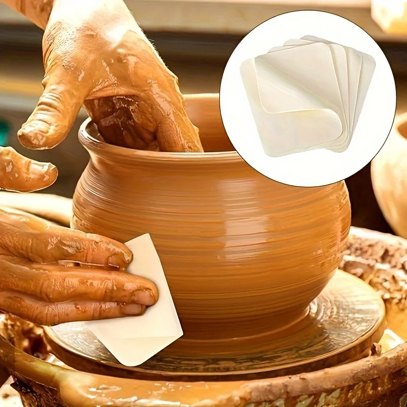 Ceramic Shaping Cloth, Artificial Suede Leather Pottery Tool Kit, Pottery Trimming and Cleaning Tools for Potters.