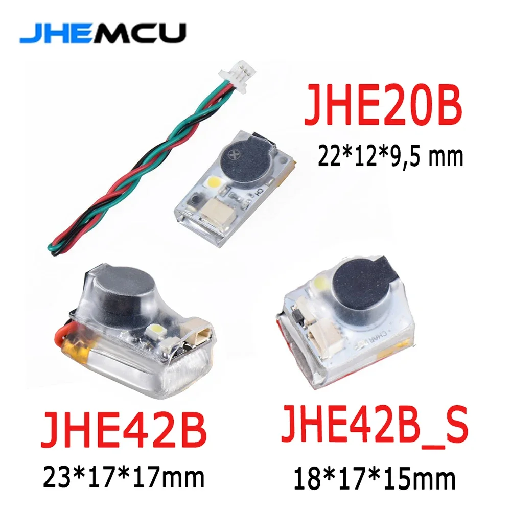 JHE42B/ JHE42B_S/ JHE20B Mini Finder 5V Super Loud Buzzer Tracker 110dB w/ LED Buzzer Alarm For RC FPV Drone Flight Controller