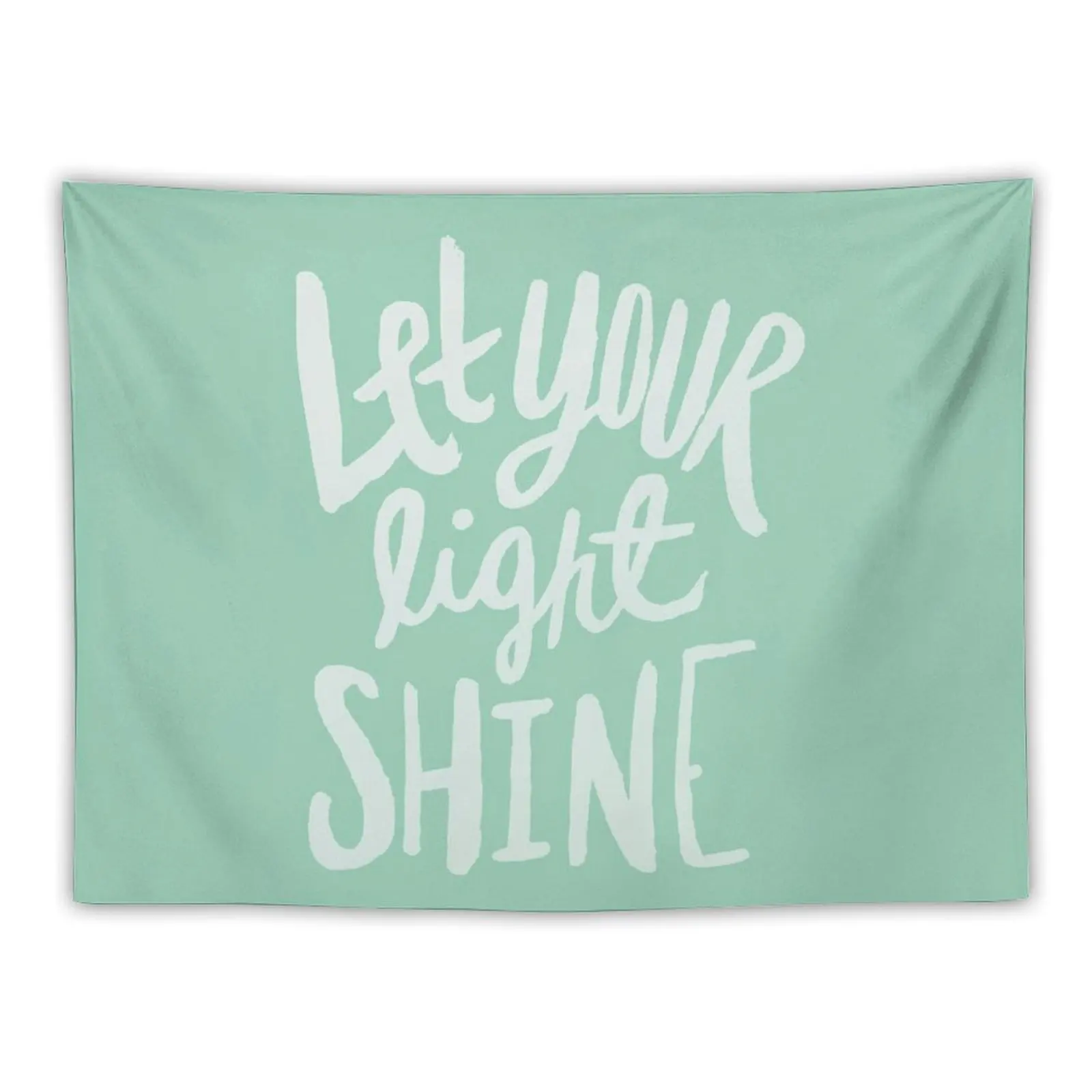 

Let Your Light Shine x Mint Tapestry Wall Decoration Items Room Decor Cute Room Aesthetic Living Room Decoration Tapestry