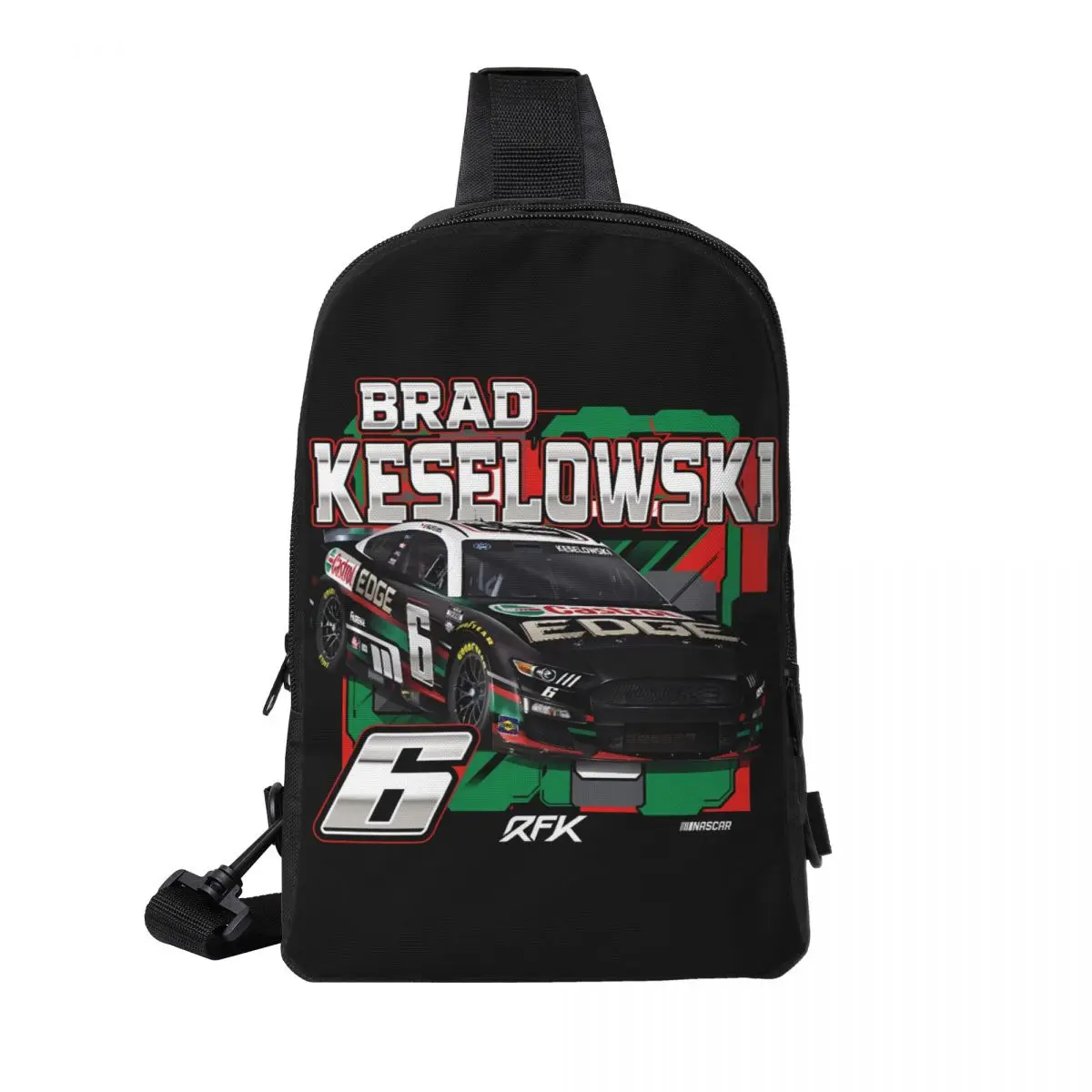 

Brad Keselowski 6 Crossbody Sling Backpack Shoulder Sling Chest Bag Adjustable Travel Hiking Daypack Outdoor for Women & Men