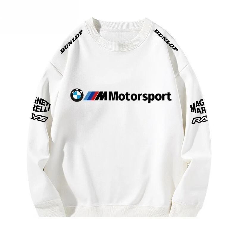 Racing BWM BMW Team Round Neck Hoodie Men's Autumn and Winter New Loose Casual Clothes