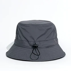 Waterproof Sun Hat Summer Outdoor Activities Bucket Hat Drawstring Hiking Fishing Sunbathing Camping Hat Multiple Size