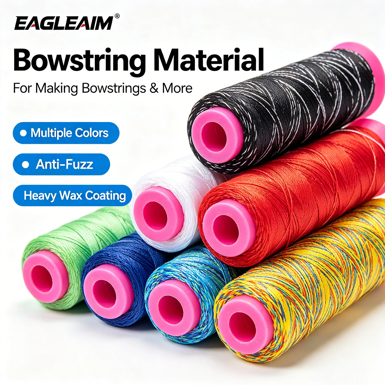 Bow String Material UHMWPE Waxed String 120m 30g Archery String Making Line for Recurve Compound Traditional Longbow Hunting Bow