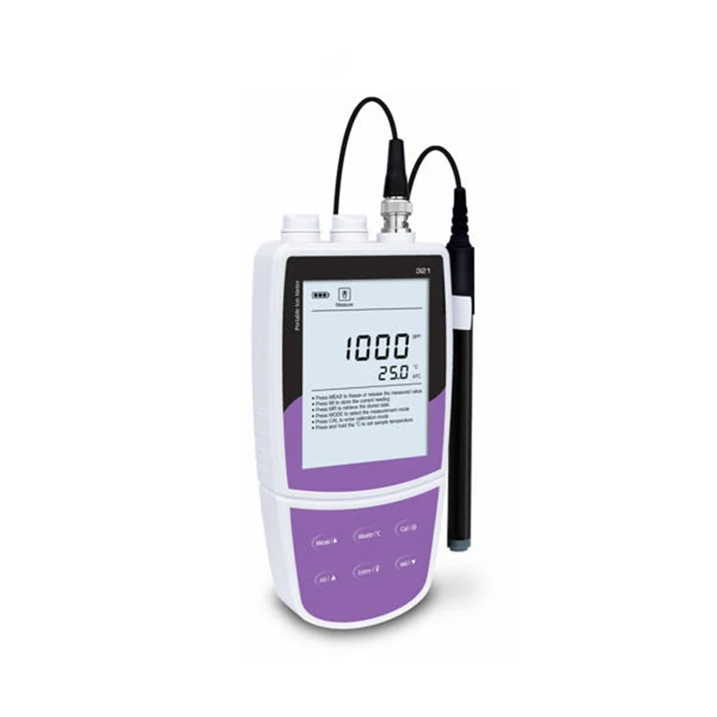 Portable Cyanide Ion Meter Tester Detector Cn Ionometer Analyzer With Ion range 0.2~260ppm Units ppm mg/L and mol/L