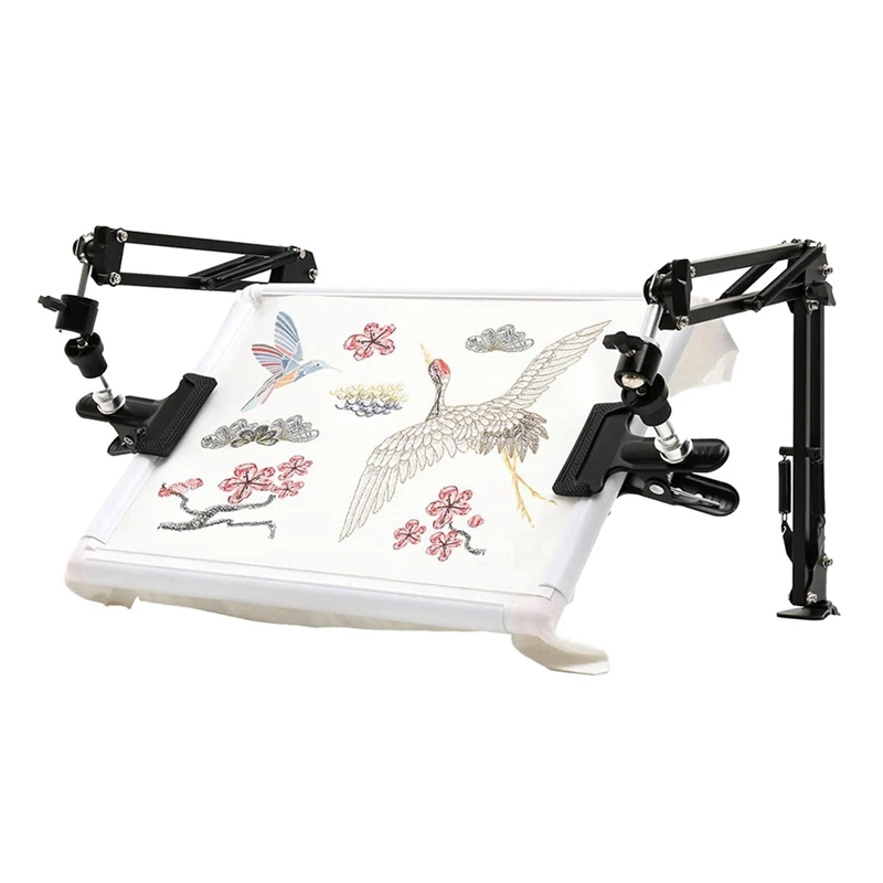 

Embroidery Frame Holder Set Adjustable Stand Kit Rotating Embroidery Stand Knee Suitable For Crossstitchscroll Frame