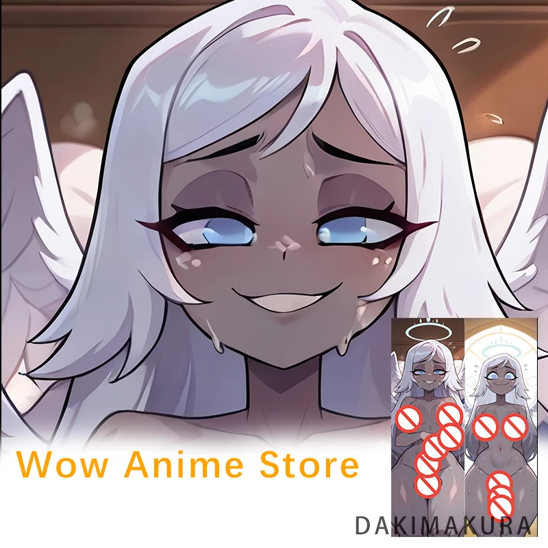 Dakimakura غطاء إميلي هازبين فندق Nsfw Futa أنيمي على الوجهين طباعة المخدة الحياة الحجم 2way وسادة للجسم