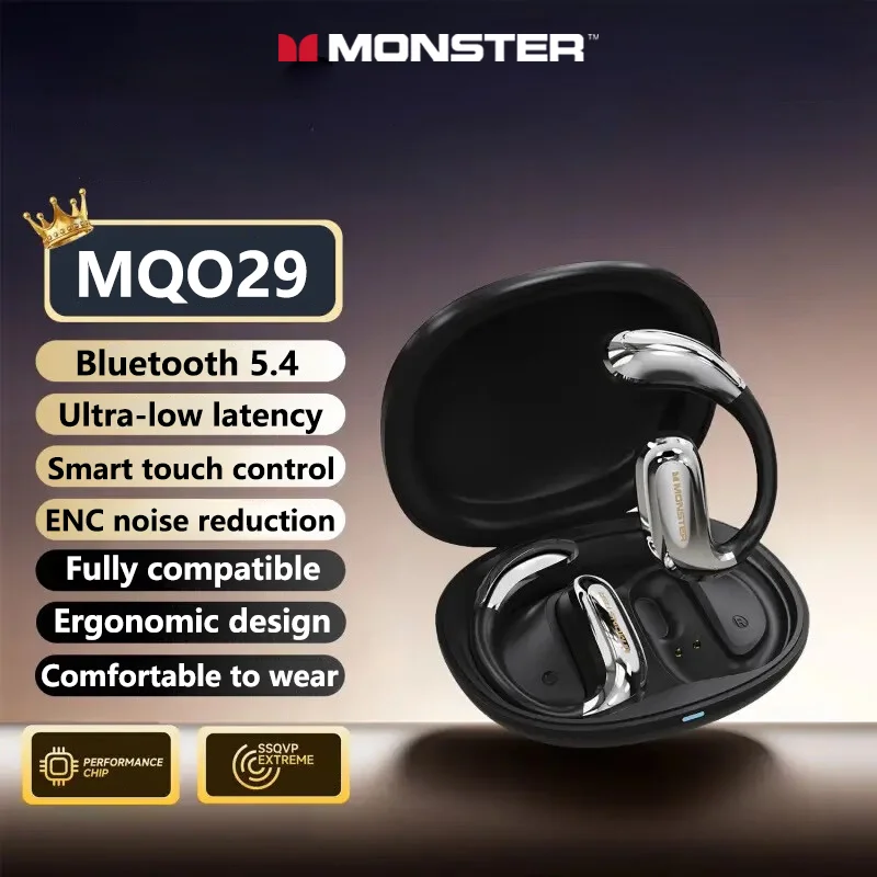 モンスター-mqo29-ows-ワイヤレスヘッドホン-人間工学に基づいた設計-bluetooth-54-hifi-高音質-ヘッドホン-ステレオ-音楽-ゲーム-スポーツ-イヤホン