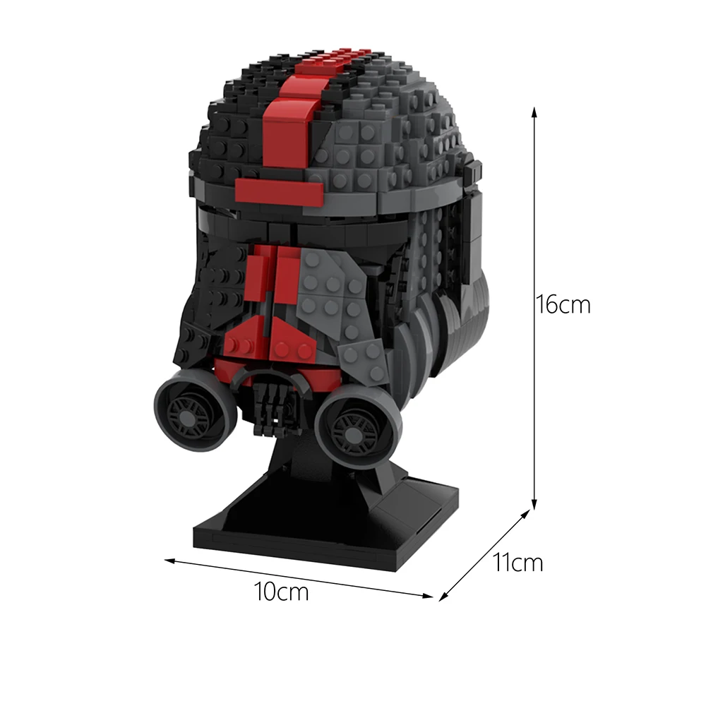 MOC Classic Movie Space War Hunter Helmet Building Block Bust Character Warrior Helmets Brick Toy Gift