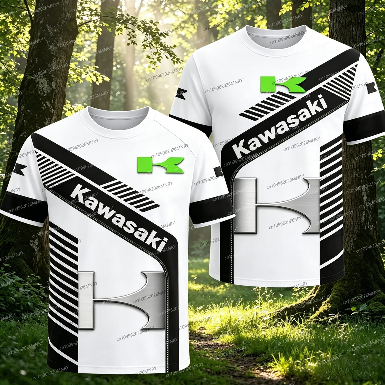 

Kawasaki Motorcycle Racer Riding t shirt men's Men Oversized t-shirt Summer Women T-Shirt Oversized Clothing Top Men clothing
