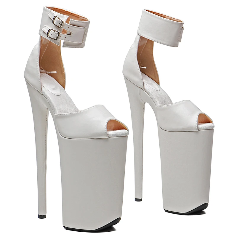 Leecabe  26CM/10inche  Matte  PU upper Trendy fashion sandal High Heel platform party stripper heel  Pole Dance shoes