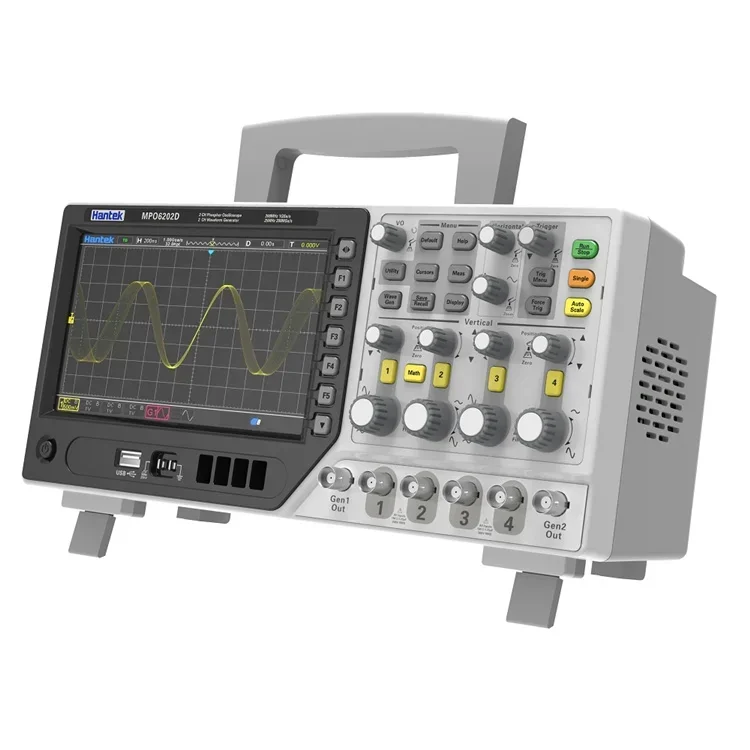 Hantek MPO6084D/6104D/6204D 4 channel Oscilloscope 16 channel logic analyzer 2 channel signal generator