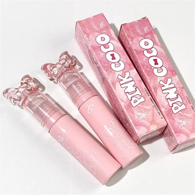 Dudu Lip Gloss Improve Complexion Water Light Anti-kiss And Anti-smudge Bow Watery Mirror Lip Glaze Lip Gloss Need Shiny Safety