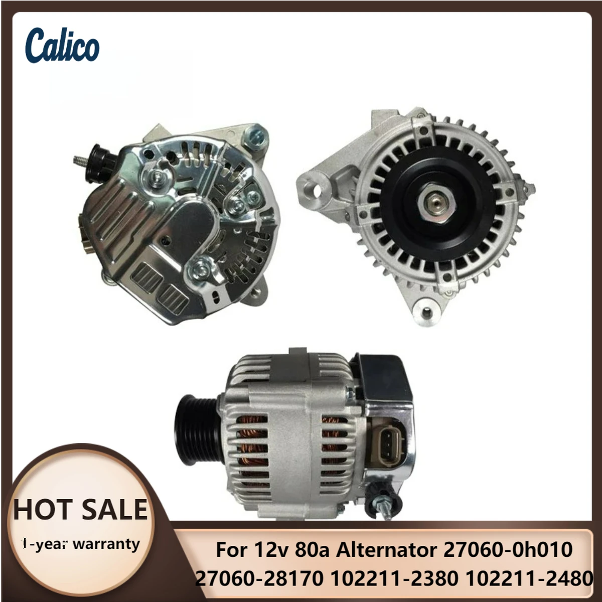 

High Cost-effectiveness Suitable for 12v 80a Alternator 27060-0h010 27060-28170 102211-2380 102211-2480