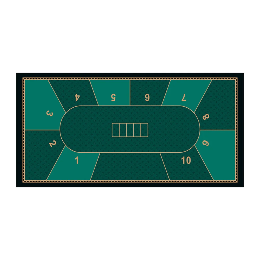 

Rubber Tablecloth Texas Hold'em Poker Poker Table Mat Poker Mat Anti-Slip Rubber Table Top Layout For Table Gaming Mat
