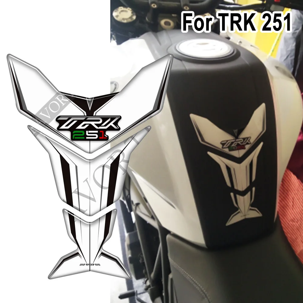 

For Benelli TRK251 TRK 251 Motorcycle Motorcycle Fuel Tank Pad Protector Fairing Side Panel Sticker Helmet Emblem