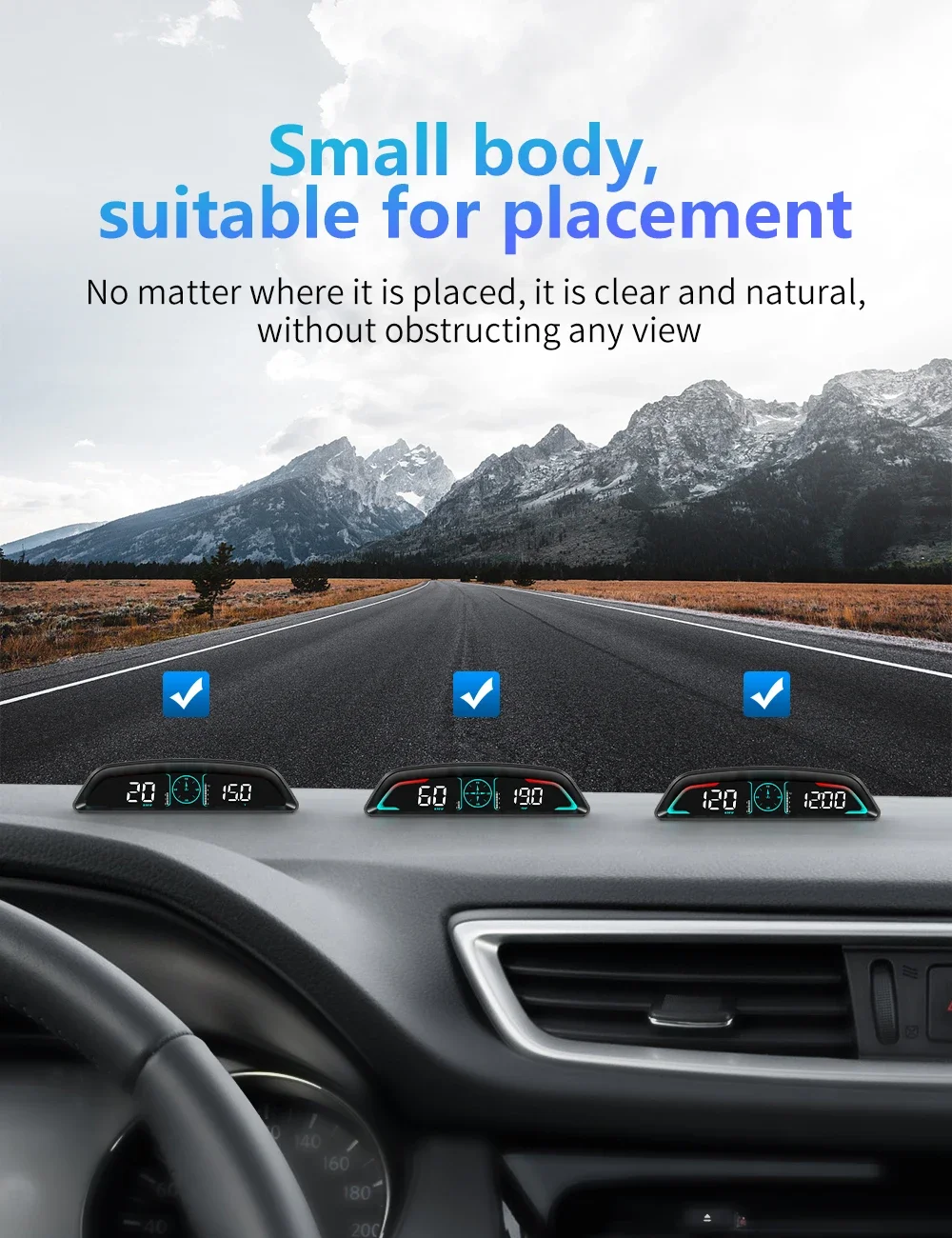 B3 OBD HUD Auto Head-Up-Display Digitaler Geschwindigkeitsmesser Drehzahlmesser Wassertemperatur Voltmeter Alarmfunktion Elektronikzubehör für Benzinfahrzeuge – Detail 4