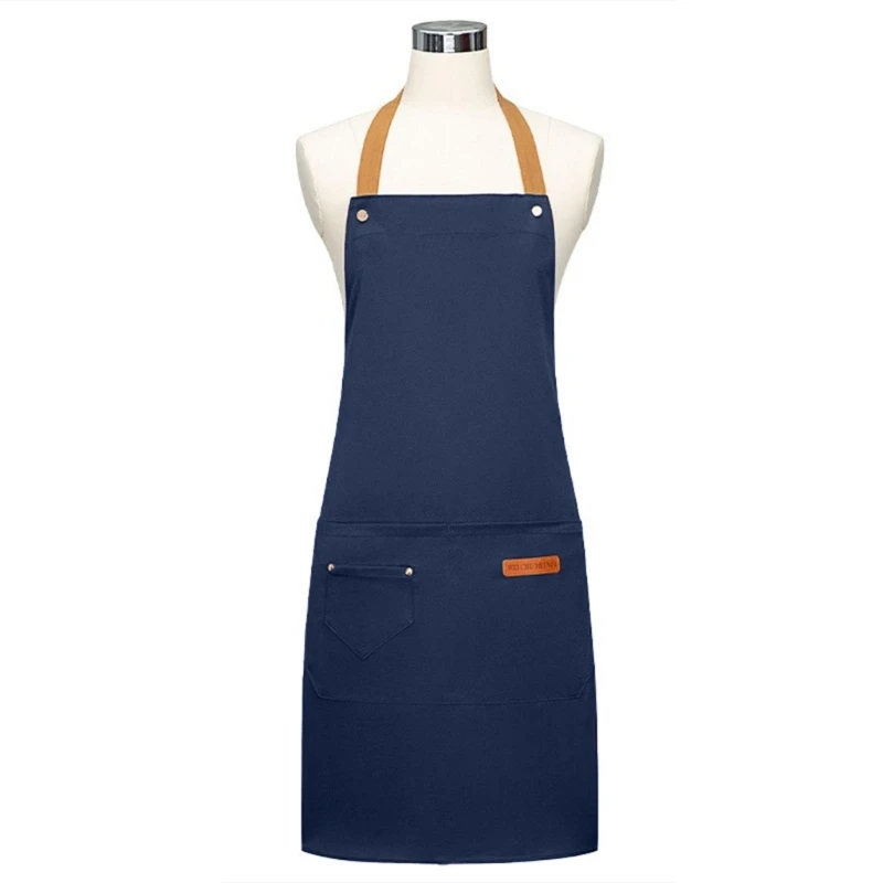 HalterApron Oil-proof Overalls Household Kitchen CookingApron for Dishwashing Waterproof Work Clothes KitchenAprons