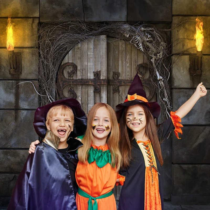 Beenle Halloween Photoshoot Background Horrible Night Forest Cemetery Tombstone Family Party Photo Backdrop for Photo Studio