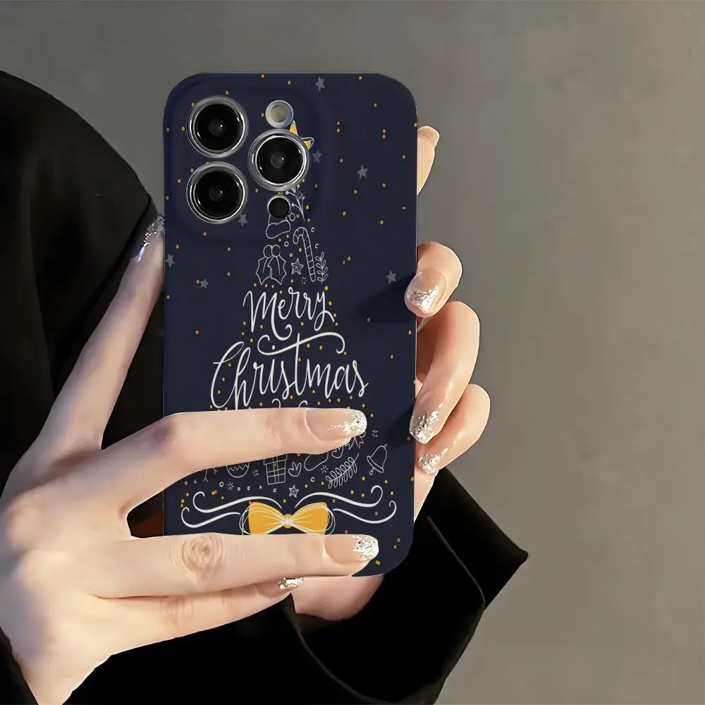 

Christmas tree cool fashion Phone Case Film Korean INS for iPhone 16 15 14 13 12 11 Pro Max Plus Luxury Cover