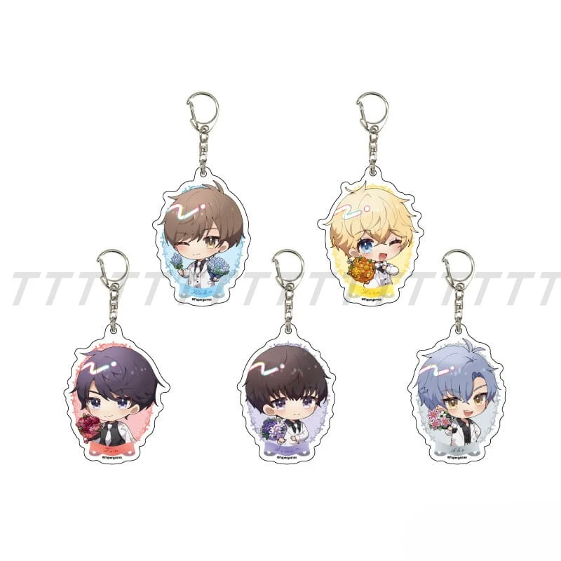 Game Mr Love: Dream Date Queen's Choice Keychain Doll Anime Love And Producer Acrylic Keyring Pendant for Gift