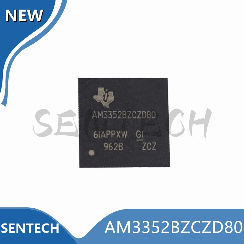 1Pcs/Lot New Original AM3352BZCZD80 BGA-324 Arm Cortex-A8, 1Gb Ethernet, support display effects, CAN