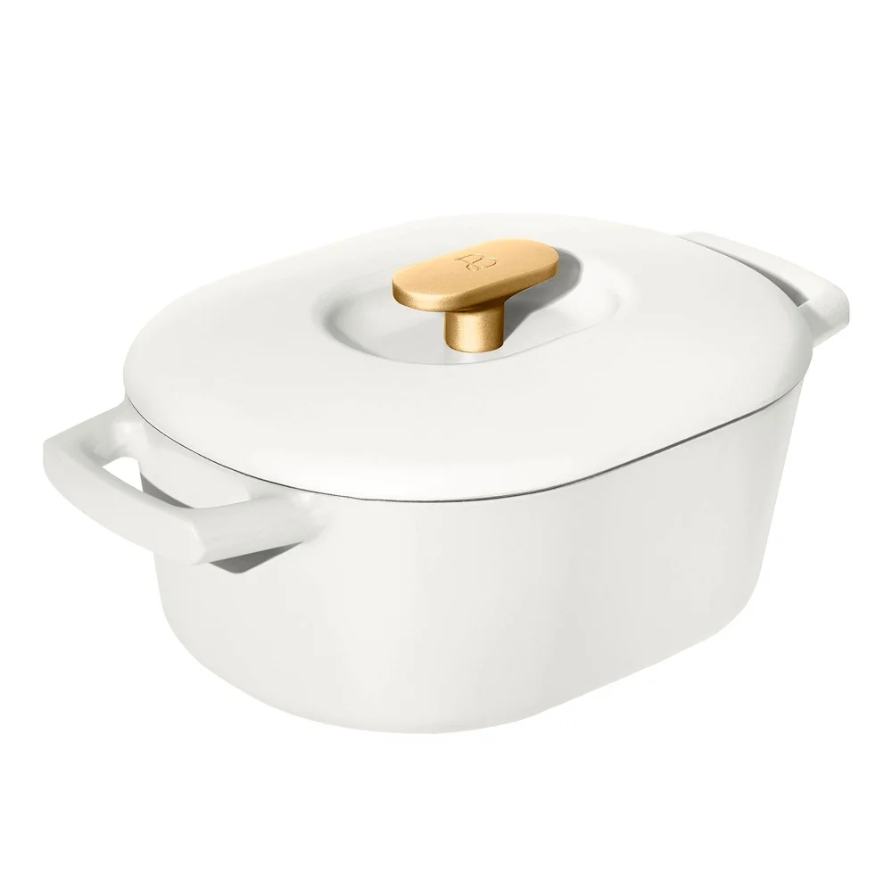 

6-литровая эмалированная голландская духовка с антипригарным покрытием, чугунная овальная посуда, можно мыть в посудомоечной машине, индукционная, прочная, сохранение тепла, идеально