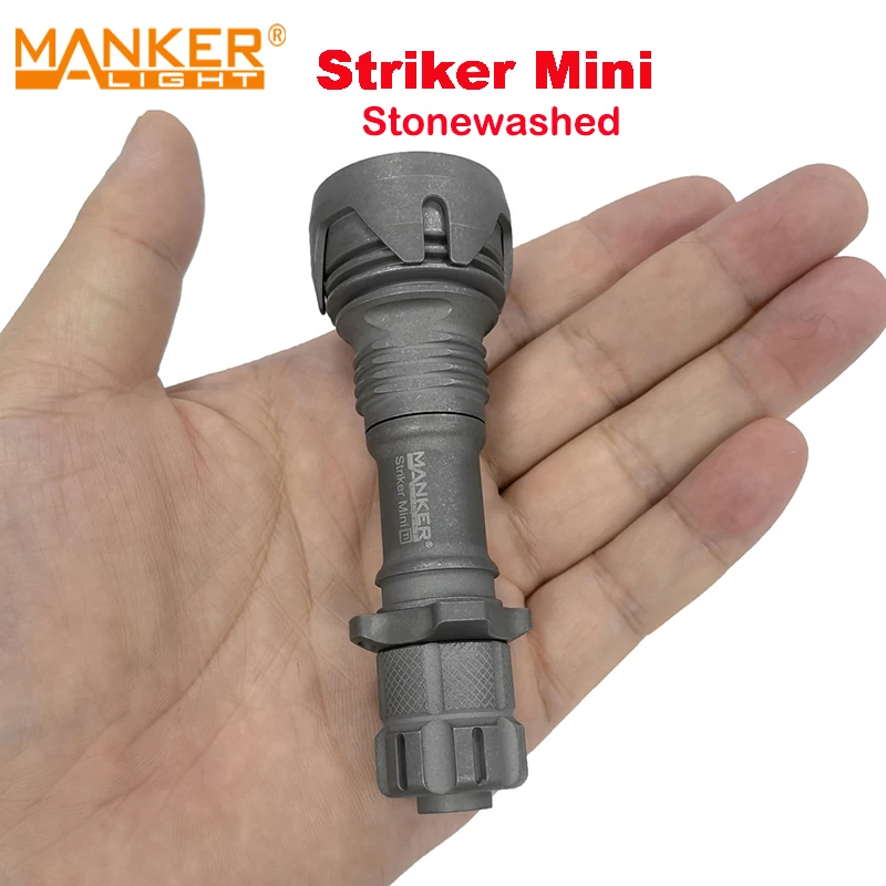 Manker Striker  mini Stonewashed Tactical Flashlight Max 635lm  Meters Torch Lamp with 920mAh