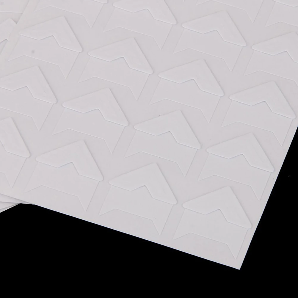 

10 Sheets Corner Photo Album Stickers Pearlescent White DIY Corners Scrapbooking