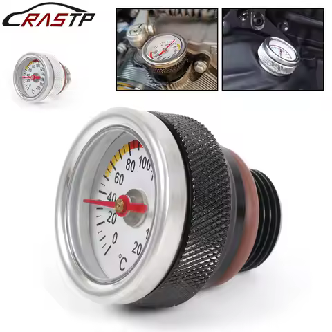 RASTP-Motorbike Oil Temperature Gauge M20x1.5 For Haojue TR300 / Harley-davidson X350 Engine Valve Cover Oil Filler Cap CAP025