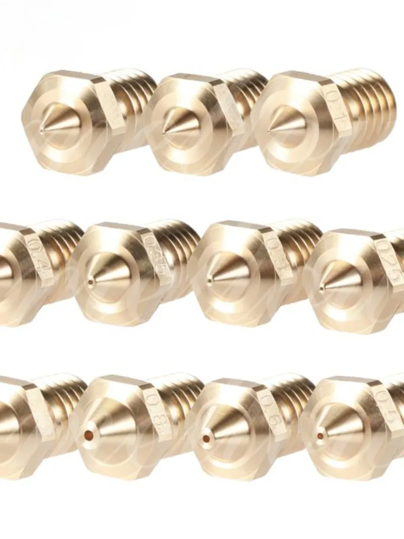 1 High Quality Brass Nf V6 Nozzles Hotend E3D Nozzles 3D Printed Accessories