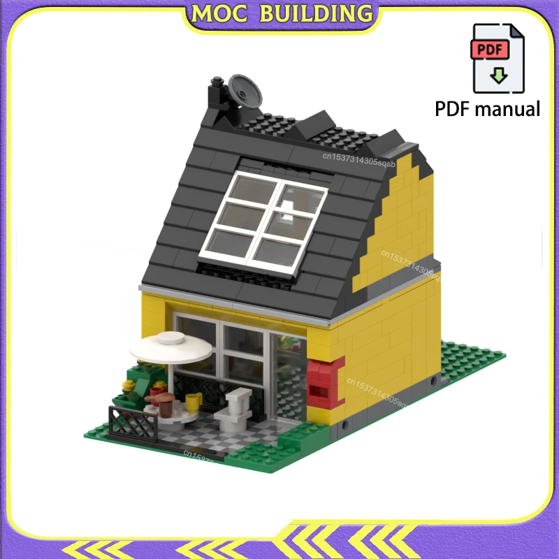 

Modular House Blocks Buildings City Street View Town Bricks MOC Building Technology Construction Bricks Toys