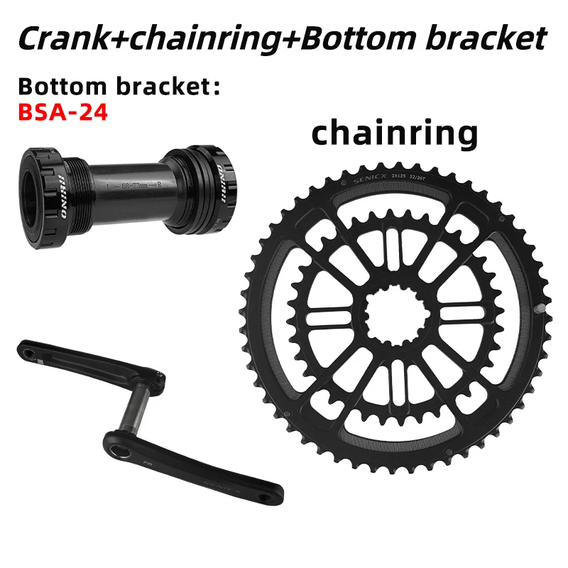 SENICX PR3 High-Quality Road Bicycle Crankset 165/170/172.5/175mm