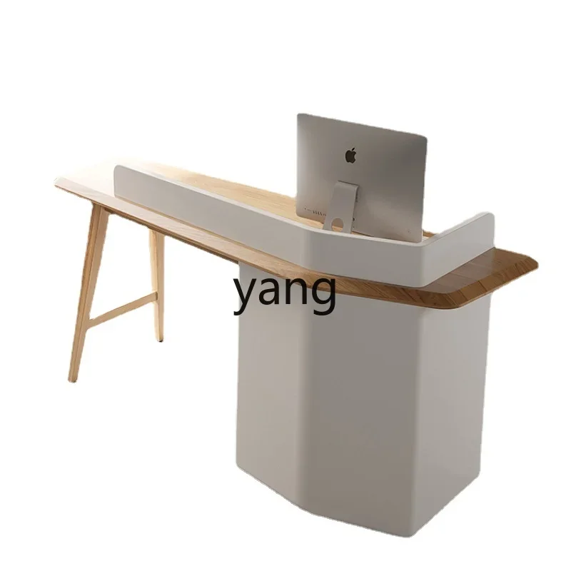LH Cashier Simple Bar Counter Beauty Salon Reception Desk Creative Information Desk
