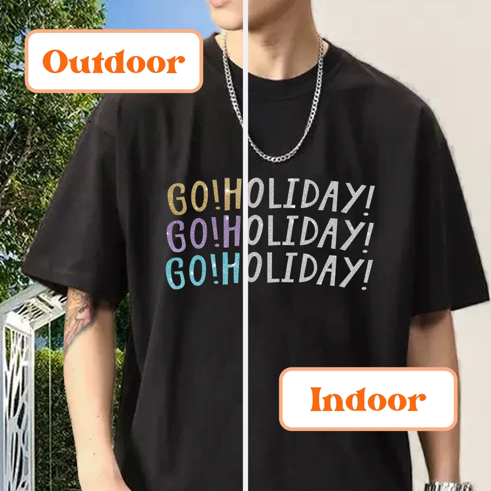 Polvo de cebolla verde claro, película de transferencia de calor Htv, juego de vinilo multicolor, parche de planchado que cambia de Color adecuado para ropa DIY