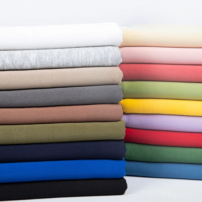 

Сплошной цвет, эластичный вязаный свитшот из искусственного хлопка с небольшой петлей, утолщенное платье, спортивные брюки, ткань