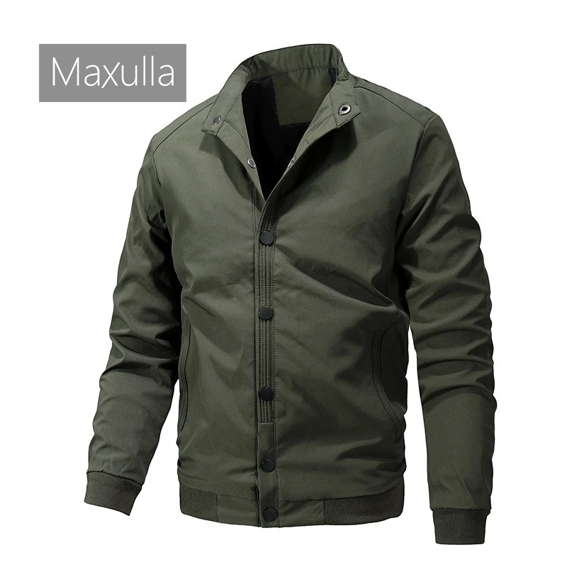 

Maxulla Spring Autumn Men's Casual Jacket Outdoor Casual Windproof Coat Fashion Slim-fit Sports Coat Men's Clothing