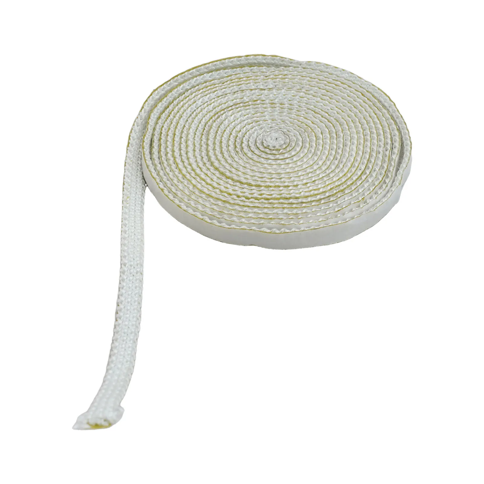 High Temperature Resistant Stove Fire Rope 10mm x 3mm Fiberglass Material Perfect for Kiln & Heat Exchanger Seals