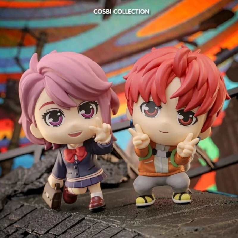 

Hot Toys Cosbi Dandadan Transformation Chibi Q-Version Anime PVC Figures Blind Box - Okarun Momo Speed Granny Collectible Toys