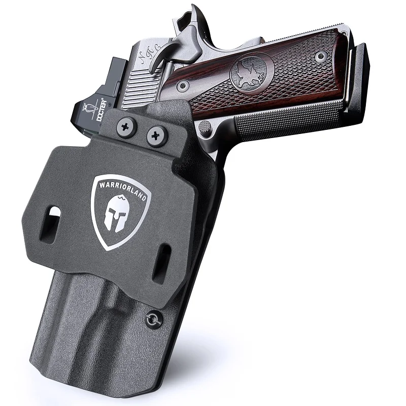 OWB Holsters Fit 1911 Including: Colt/Kimber/Springfield/S&W/Ruger/Taurus/Rock Island and More 1911 Pistol 5'' No Rail Right