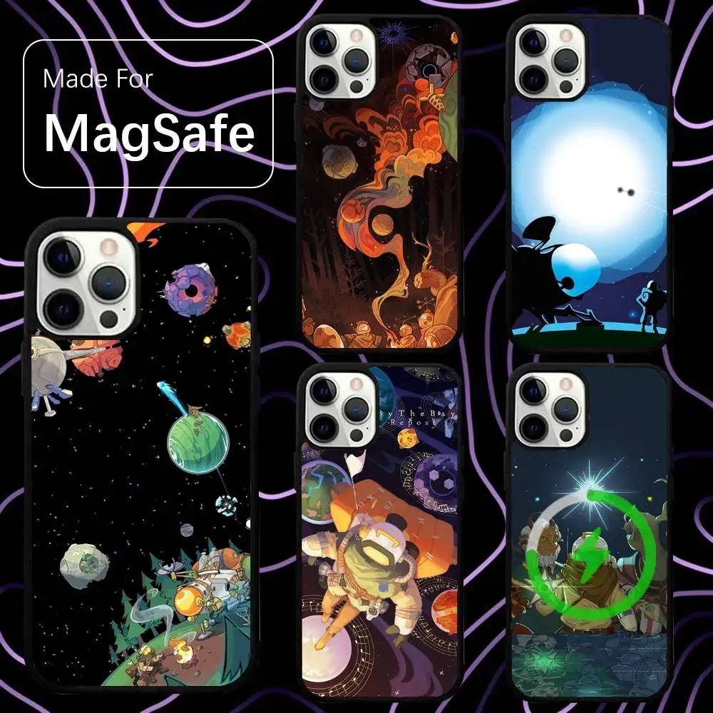 

Game Outer Wilds Space Phone Case For iPhone 16,15,14,13,12,11,Pro,Max,Plus,Mini,SE New Magsafe Magnetic Wireless Charging